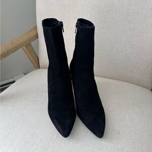 Madewell Black Suede Ankle Booties